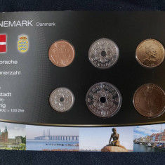 Seria completata monede - Danemarca 2007-2013 , 6 monede UNC