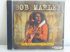 Bob Marley - The Great Legend Of Reggae 1996 CD original Comanda min. 100 lei foto