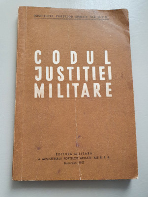 Codul justitiei militare - 1957 foto