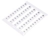 Marcaj alb 5mm, orizontale 1-10
