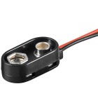 Suport baterie 1x 9V rezistenta la apa cu fire hidrofuge pentru