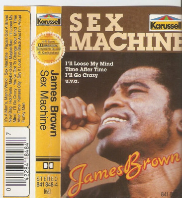 Caseta James Brown &amp;lrm;&amp;ndash; Sex Machine, originala foto