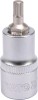 Bit Spline M6 YATO cu Adaptor 55mm, Otel CrV6150, Prindere 1/2&quot;, Antiderapant, Pentru Ateliere Auto si Service