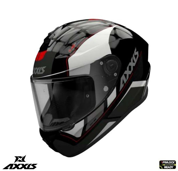 Casca integrala pentru scuter - motocicleta Axxis model Draken S Wind B0 alb lucios &ndash; tip viziera: MT-V-18C XS (53/54cm)