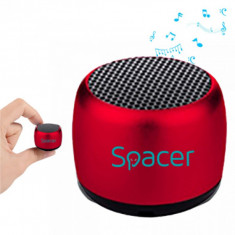 Boxa portabila Spacer Cri Cri, Bluetooth, Putere 3W, Rosu