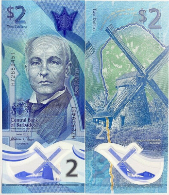 Barbados 2022 - 2 dollars UNC foto