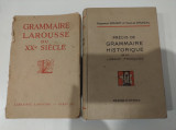 Cărți vintage de gramatică franceză. Larousse și Brunot