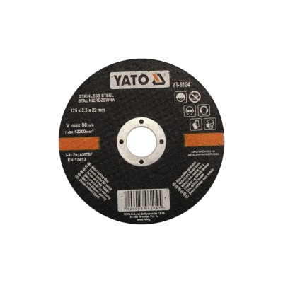 Disc debitat metale/inox 125x2.5x22mm Yato YT-6104 foto