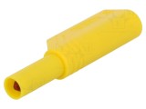 Conector banană 4mm 24A 1kVDC galben 0,5-2,5mm2