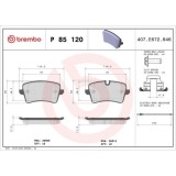Placute frana Audi A4 B9 (8w2 8wc) 05.15-, A4 B9 Avant (8w5 8wd) 08.15-, A8 D4 (4h2 4h8 4hc 4hl) 11.09-01.18, Spate, BREMBO