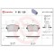Placute frana Audi A4 B9 (8w2 8wc) 05.15-, A4 B9 Avant (8w5 8wd) 08.15-, A8 D4 (4h2 4h8 4hc 4hl) 11.09-01.18, Spate, BREMBO