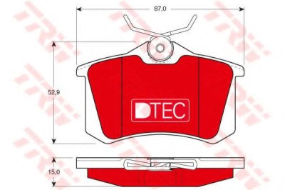 Set placute frana,frana disc VW POLO CLASSIC (6KV2) (1995 - 2006) TRW GDB823DTE foto