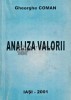 Analiza Valorii - Gheorghe Coman - 2001, 280 pagini, Matematica, Stare Foarte Buna, Coperta Brosata