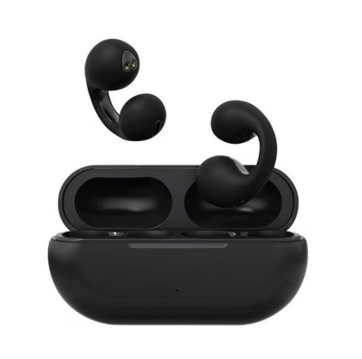 Casti Stereo Wireless Headset Bluetooth 5.3 cu Prindere pe Ureche, Microfon, Touch Control si Cutie de Incarcare Sound Earcuffs foto