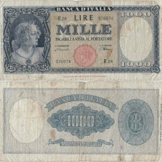 1947 (20 III), 1.000 lire (P-82) - Italia!