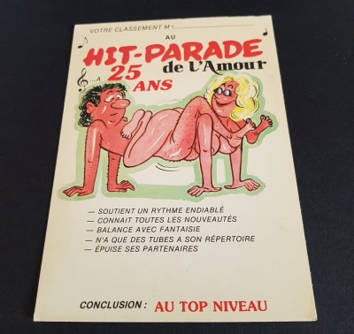 Carte Poștală Franța &amp;quot;Le Hit parade de l&amp;#039;amour&amp;quot; - Colecție foto