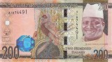 GAMBIA █ bancnota █ 200 Dalasi █ 2015 █ P-36 █ UNC █ necirculata