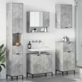 Cumpara ieftin Set de mobilier pentru baie cu sertar Pe perete Gri din beton