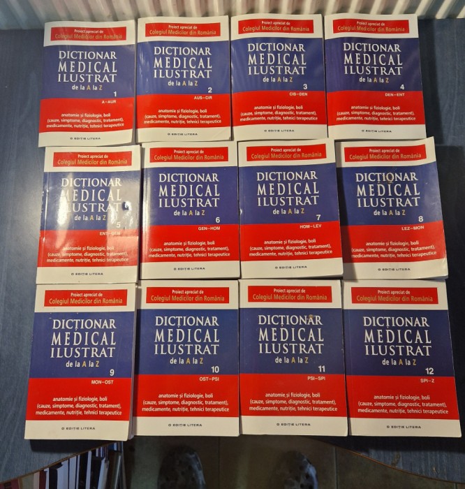 Dictionar medical ilustrat de la A la Z 12 volume