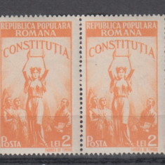 ROMANIA 1948 LP 232 CONSTITUTIA R.P.R. PERECHE SERII MNH