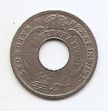 Africa de Vest Britanica 1/10 Penny 1928- George V, 20.5 mm KM-7