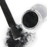 Pulbere decorativă strălucitoare - Efect Velvet nr. 20 - negru, 3g, MOLLY LAC