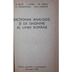 DICTIONAR ANALOGIC SI DE SINONIME AL LIMBII ROMANE