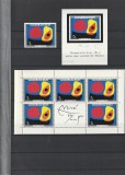 ROMANIA 1970 LP 744 LP 744 B LP 745 INUNDATIA II MIRO SERIE + COALA MICA DE 5 TIMBRE SI O VINIETA + COLITA NEDANTELATA MNH