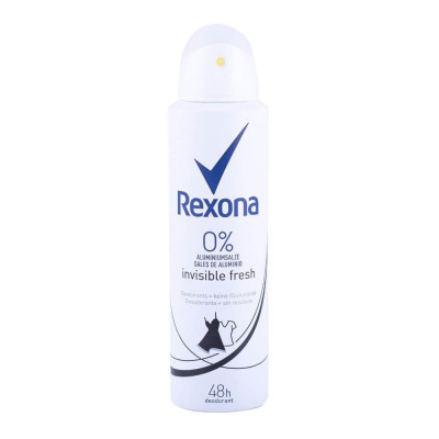 Deodorant Spray REXONA Invisible Fresh, 0% Aluminium Salt, 150 ml, Protectie 48h, Deodorante, Deodorante Spray, Deodorant Rexona, Deodorant Rexona Spr foto