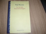 Paul Ricoeur - La scoala fenomenologiei
