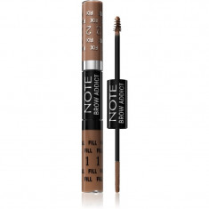 Note Cosmetique Brow Addict gel pentru sprâncene culoare 01 Dark Blonde 2x5 ml