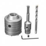 Carota pentru Beton, Caramida, Zidarie, Diametru 40mm cu prelungitor SDS Plus Lungime 110mm, Metal Needs