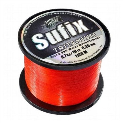 Fir monofilament Tritanium Orange Neon 0,20 mm. / 1000 M - Sufix foto