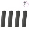 VidaXL Picioare pentru măsuță de cafea, antracit, 4 buc., 30 cm, oțel 4012498