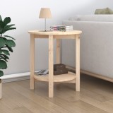 VidaXL Măsuță de cafea, &Oslash; 55x60 cm, lemn masiv de pin 822352