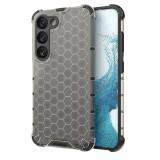Husa antisoc compatibila samsung galaxy s23 fe, honeycomb airbag, negru