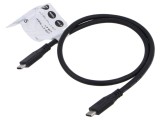 Cablu USB 4.0 USB C 0,5m 20Gbps negru Goobay
