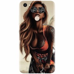 Husa silicon pentru Xiaomi Redmi Note 5A, Tattoed Girl