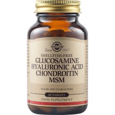 Glucozamina acid hialuronic condroitina si MSM, 60 tablete, Solgar