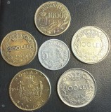 ROMANIA LOT (6)SASE MONEDE REGELE MIHAI I (1943,1944,1945,1945,1947,1947)/ 5 + 100 + 100 +200+ 500+ 10000 LEI