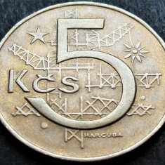 Moneda 5 COROANE - RS CEHOSLOVACIA, anul 1966 *cod 1629 A