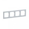 Rama ornament 4 posturi Legrand Suno aluminiu 721514
