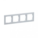 Rama ornament 4 posturi Legrand Suno aluminiu 721514