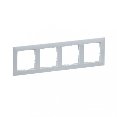 Rama ornament 4 posturi Legrand Suno aluminiu 721514 foto