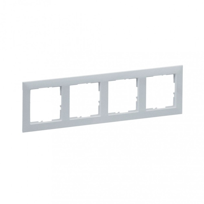 Rama ornament 4 posturi Legrand Suno aluminiu 721514