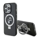 Husa pentru iPhone 14 Pro Max - Karl Lagerfeld Hardcase Ring Stand MagSafe (KLHMP14XHMRSKCK) - Karl&amp;Choupette
