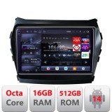 Navigatie Hyundai Santa Fe IX45 2012-2017 Edotec Kit-209 8 core QLED 2K 16+512 360 Android Waze USB Navigatie Internet Youtube Radio CarStore Technolo