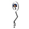 Suport telefon cu montare pe birou cu Ringlight Apexel APL-FL20