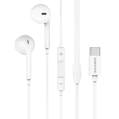 Casti Borofone 1.2M Alb BM27 (Mufa Type-C) foto