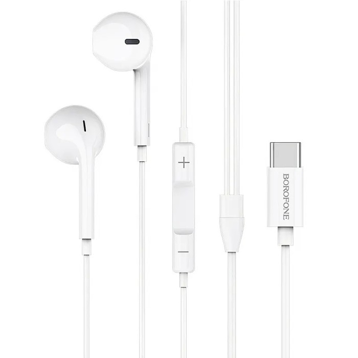 Casti Borofone 1.2M Alb BM27 (Mufa Type-C)
